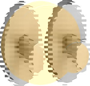 1-Hook Robe Hook in Vibrant Brushed Moderne Brass